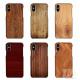 Customized Wood Printed Cell Phone Covers For IPhone X , 3D Sublimation Blank Phone Case