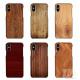 Customized Wood Printed mobile phone shell For iPhone X , 3D sublimation blank phone case for iphone 10