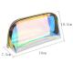 Eco Friendly Transparent Travel Holographic TPU Cosmetic Bag With Zipper