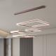 Modern Simple Square Geometric Art Creative Stainless Steel Chandelier
