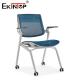 Blue And Gray Training Room Chair With Wheels Foldable