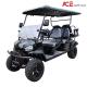 6 Seater Electric Hunting Golf Carts Steel Frame Plastic Cover Electric Tourist Car