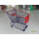 Big 150L Wire Mesh Grocery Store Shopping Carts With Escalator Whee