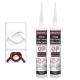 Aquarium Glass Silicone Sealant , Clear Waterproof Silicone Glue With Grey Black Color