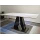 Made In China Modern Luxury Rectangular Dining Table Marble Slate Stone Top Fashion Style