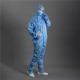 0.25cm Grid Anti Static Disposable Clean Room Suits Garments 10e 6-9