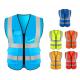 High Visibility Reflective Road Safety Vest Worker Construction Electrical Protective Vest With Pockets