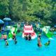 Colorful Fiberglass Amusement Park Water Slide Slide For Swimming Pool Park