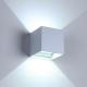 Europe style cube wall light white shell dimmable led wall light lamp down wall light 6w 12w