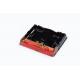 Black Red Disposable Sushi Box With Transparent Lid Take Out Sushi Tray Fruit Cake Dessert Container