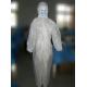 Biohazard Medical Disposable Plastic Suit Protective Clothing With Hood