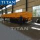 TITAN 3 axle dry cargo platform side wall semi trailers price