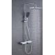360 Swivel Spout Jet SPA Spray L Design Stainless Steel Shower Set