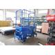 Explosion Proof 3m Manual Push Mobile Scissor Lift In Blue Color Easy Operation