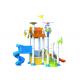 Commercial Water Park Equipment / Water Playground Equipment Customized Dimension