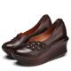 S343 Spring And Summer New Women'S Shoes Platform Platform Original Handmade Leather Women'S Shoes Factory Direct Sales