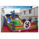 Customized Hero Man Inflatable Amusement Park Playground Funny Toy With Slide