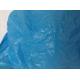 CPE Polyethylene Disposable Overshoe Covers , Blue Plastic Overshoes With Embossed Surface