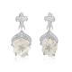 Vivienne Westwood silver hoop earrings AAA+ 925 Silver CZ Earings For Women