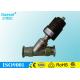 Clamp Connection Piston Actuated Valve , Pneumatic Stanless Steel Seat Valve