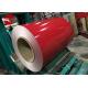Soft / Full Hard Red Prepainted Galvanized Steel Coil Width 600mm - 1250mm