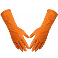 Palm garden construction safety cotton knitted red rubber latex coating work gloves