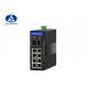 Fast 8 Port Industrial Poe Switch , SPACECOM 2 Sfp Port Media Converter