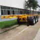 3 Axle Leaf Spring Skeleton 20ft Container Chassis Trailer