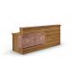 Contemporary Custom Reception Desk Panel Wood Style For Office / Home