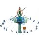 Rotating And Swing Tower Sky Flyer Ride / Crazy Thrill Amusement Park Ride