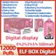 Authentic Elf Box Digital 12000 Puff Disposable Vape 0.8ohm 25ml Type C Rechargeable Battery 0% 2% 3% 5% 12 Flavors of E