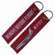 Fashion Embroidered Motorcycle Keychain Brand Logo Embroidered Key Rings