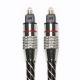Red&Toslink Digital Audio Cable Nylon Braided Textured Rope OD4.0 Metal Plated Connector 1.2M 1.5M 2M 3M