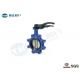 Cast Steel Lug Wafer Butterfly Valve Concentric Type With Lever Handle