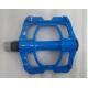 Fashionable Blue Mountain Bike Pedals  Weather Resistance Easy Installation