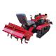 Effortless Operation Agricultural Crawler Tractor Red black Rotary Tiller for Farming