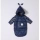 Bilemi Baby Rabbit DarkBlue Patchwork Soft Solid Warmest Parka Windbreaker Zip Outerwear Christmas Target Infant Snowsui