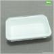 Bleached 500ml Biodegradable Sugarcane Bagasse Lunch Box With Clear PET Lid-Durable Compostable Sugarcane Fiber Tray