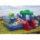 Commercial Inflatable Amusement Park / Zoo Jumping Castle 7x7m 0.55mm PVC Tarpaulin