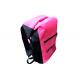 Pink Roll Top Dry Bag Backpack 0.5mm Thickness Pvc Outdoor With Mesh Pockets