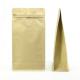 side gusset kraft paper flat bottom tea pouch 1kg coffee packaging zipper bag with valve