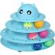 The best cat toys Roller 3-Level Turntable  Balls with Six Colorful Balls Interactive for Cat Toy