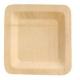 3.5 Inch 105 Mm Disposable Biodegradable Bamboo Plate Round Shape For Restaurants