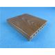 Brushed Wood Plastic Composite Deck Tiles / Exterior Decking Floor 140 * 25mm