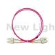 3 Meters SC - SC Multimode Fiber Optic Cable Patch Cord Duplex With Clip OM4 cable