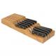 Kitchen Use Bamboo Wooden Drawer DividerBnife Set Block