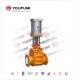 Double Disc Ceramic Valve Corrosion Proof Gate Type Slag Discharge