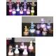 Snow Shape Color Changing Led Night Light , Acrylic Led Snowman For Outdoor Decorative
