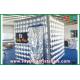 Mobile Photo Booth Silver Inflatable Photo Booth Oxford Cloth Waterproof With Light