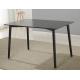 Rectangular European Style Mdf Dining Table With Metal Legs For Restaurant Furniture